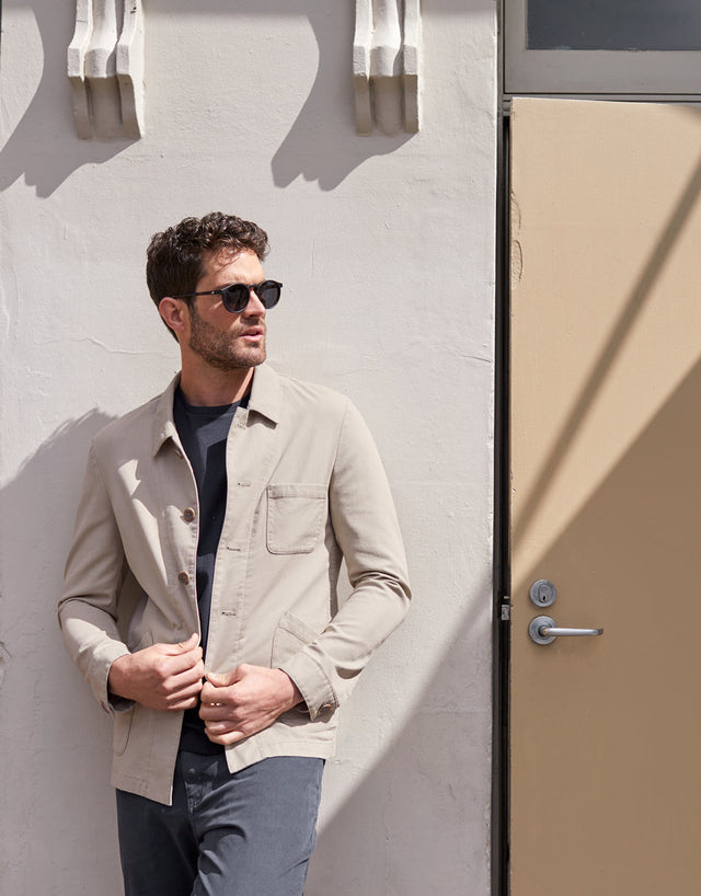 Cunningham Beige Overshirt Jacket