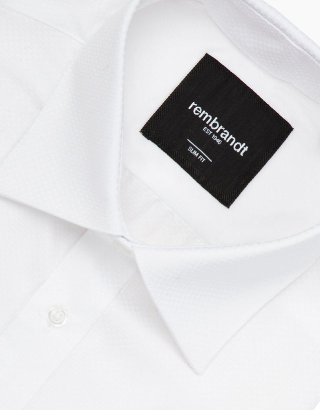 London white textured shirt