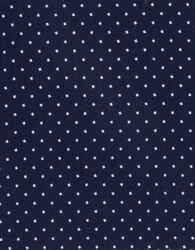 Barbican Navy & White Dot Shirt