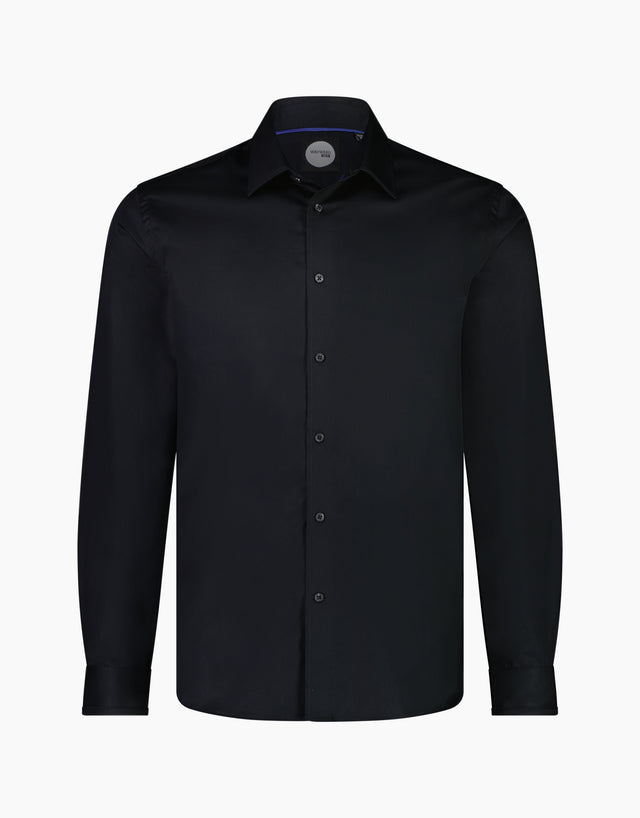 Banks Black Twill Tailored Shirt